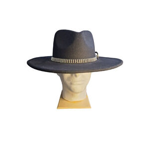 fashion nova wild ride Wide brim black womens fedora cowboy hat